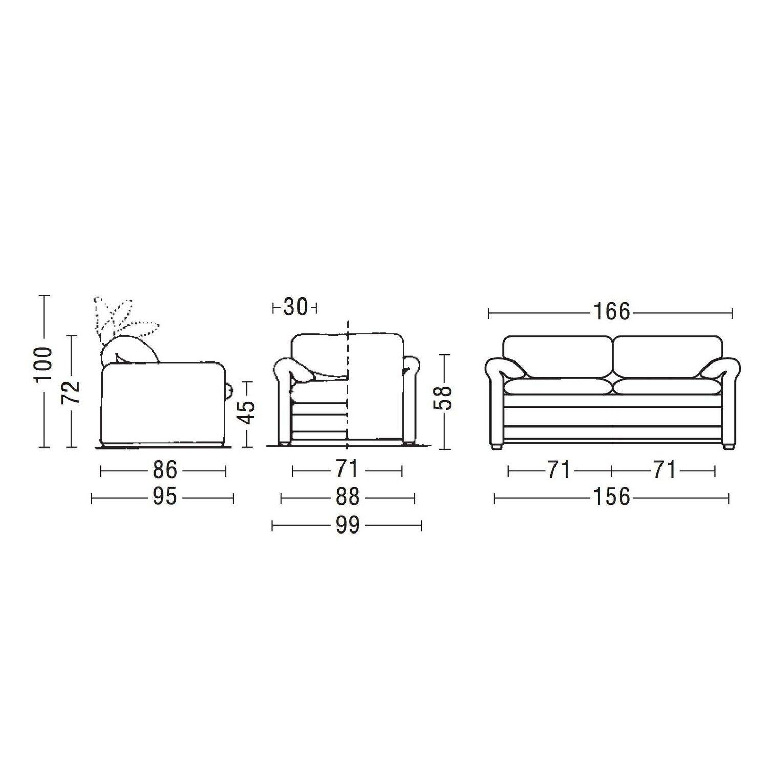 Cassina - Vico Magistretti Maralunga 2sitzer-Sofa aus Leder im Angebot 11