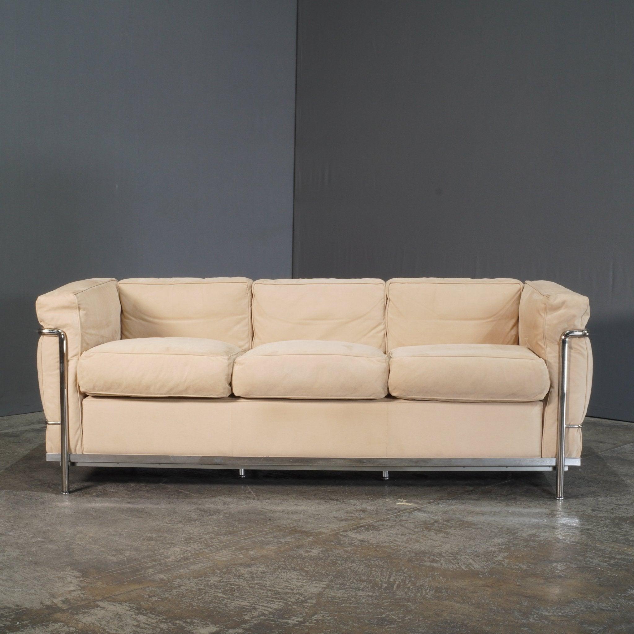 Cassina Vintage LC2 3-Sitzer-Sofa von Le Corbusier, Vintage (Moderne)