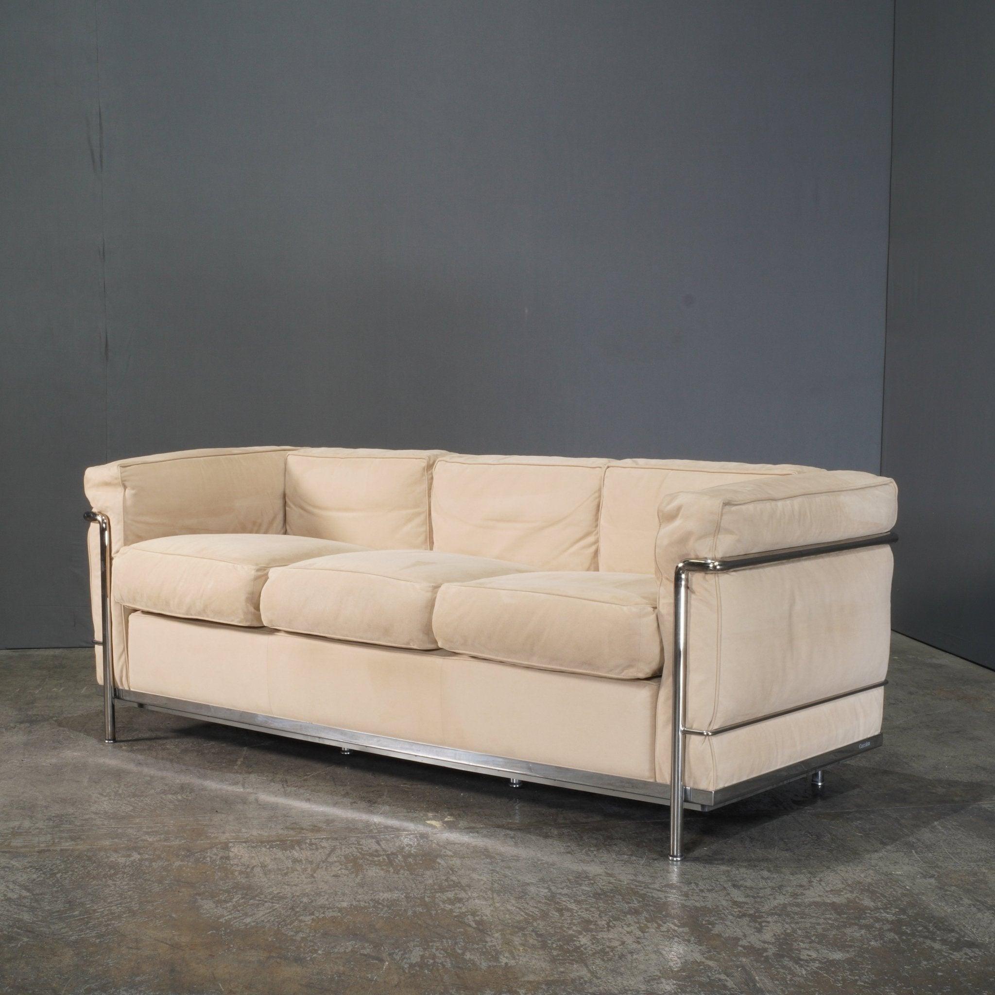 Cassina Vintage LC2 3-Sitzer-Sofa von Le Corbusier, Vintage (Italienisch)