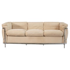 Cassina Vintage LC2 3-Sitzer-Sofa von Le Corbusier, Vintage