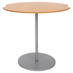 Used Cassina Wood And Steel Side Table, 20th C