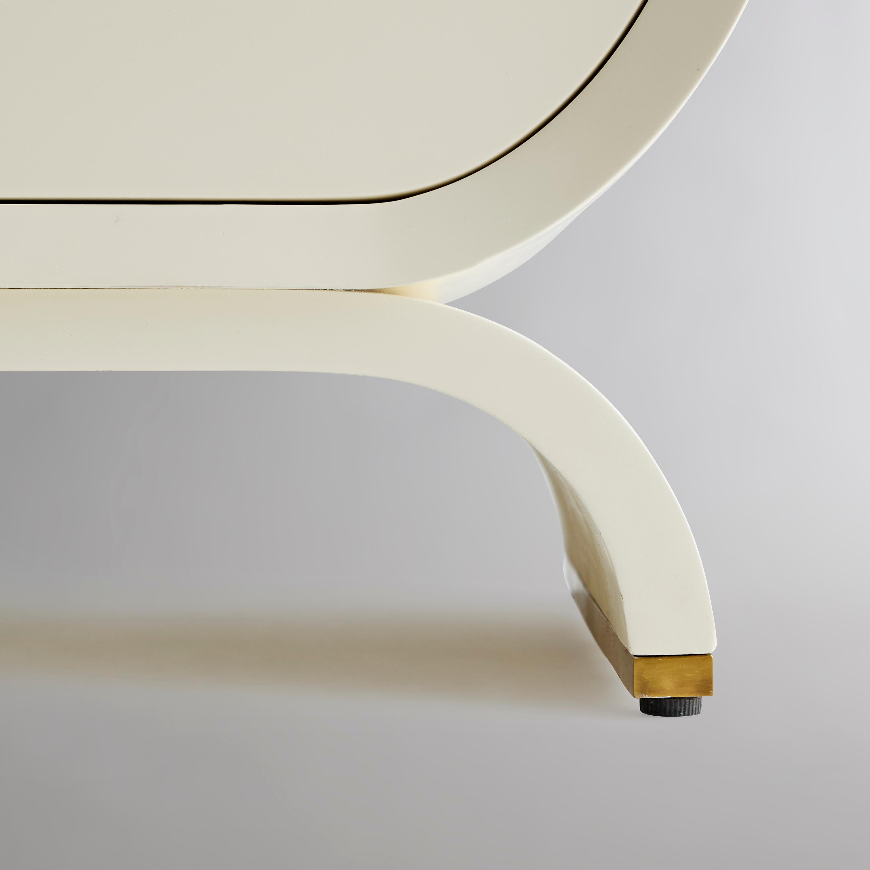 Brass Cassini End Table For Sale