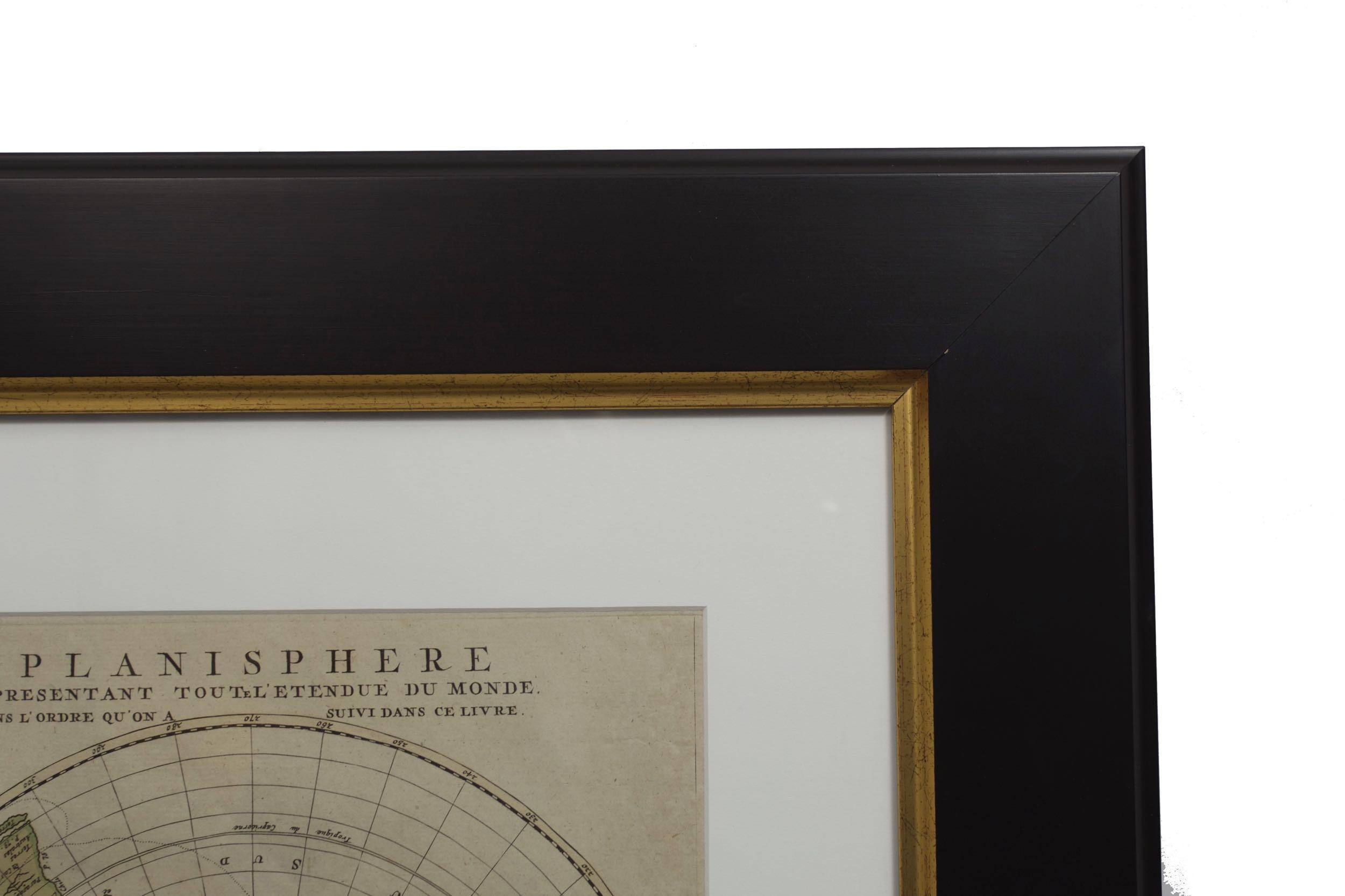 Cassini World Map “Planisphere Representant Toute L’etendue Du Monde” circa 1792 1