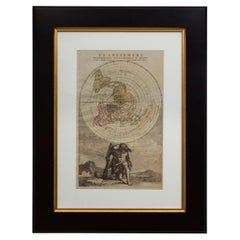Antique Cassini World Map “Planisphere Representant Toute L’etendue Du Monde” circa 1792