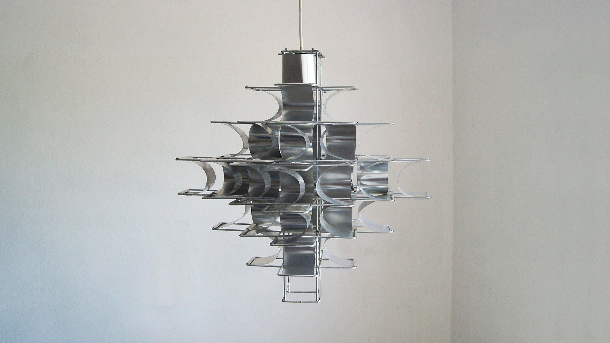 Mid-Century moderno Lampada a sospensione Cassiope di Max Sauze per Max Sauze Studio, Francia, 1969 in vendita