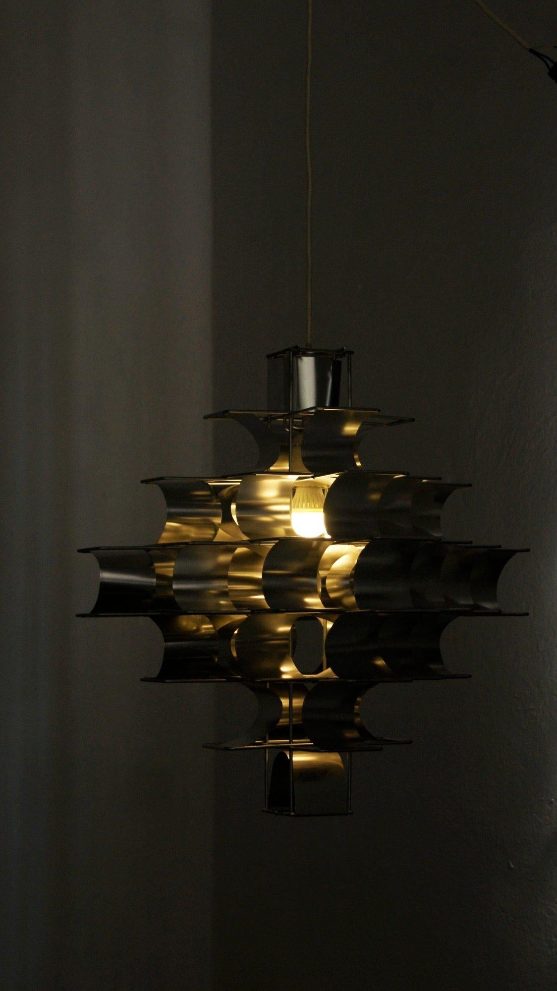 Lampada a sospensione Cassiope di Max Sauze per Max Sauze Studio, Francia, 1969 in vendita 1