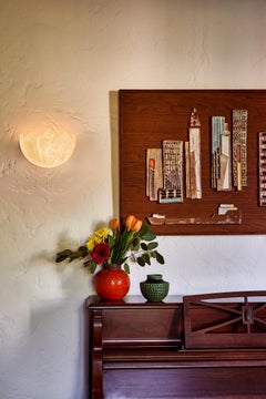 'Cassis 280' Alabaster Wall Lamp by Denis De La Mesiere