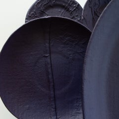 Deep Purple Ceramic Wall Art Sculpture - "Cassis"