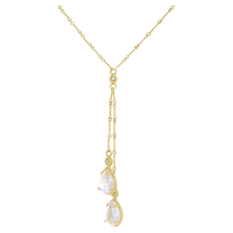 Collier Papillon En Or Jaune 18 Carats Avec Diamants Naturels - Poids 2.86g - Occasion