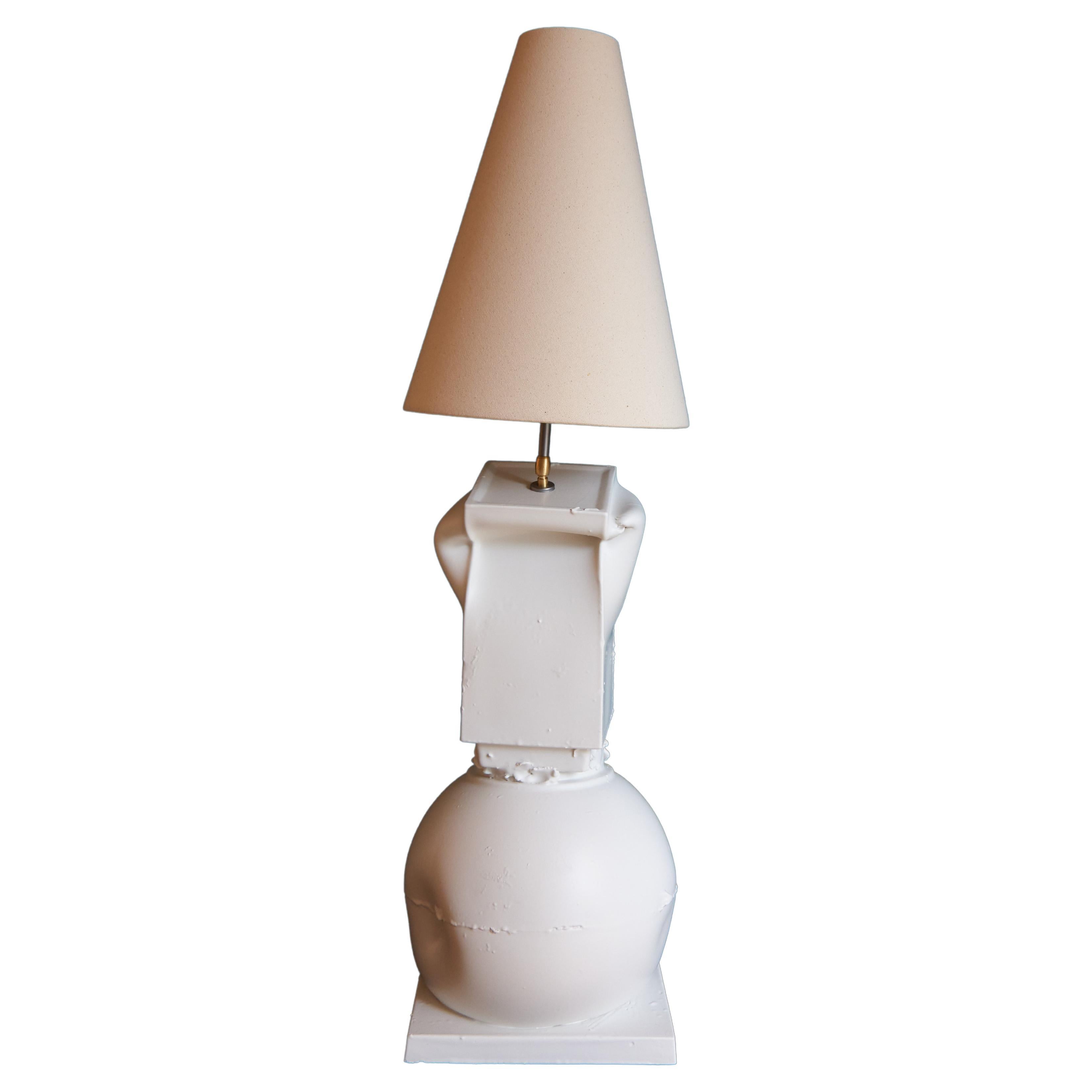 Grande lampada da tavolo in ceramica di colore verde scuro. Prodotto in Italia. in vendita 1