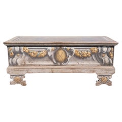 Fir wood wedding chest 18th century