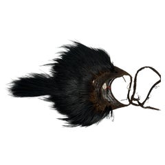 Cassowary feather Bilum bag from Papua