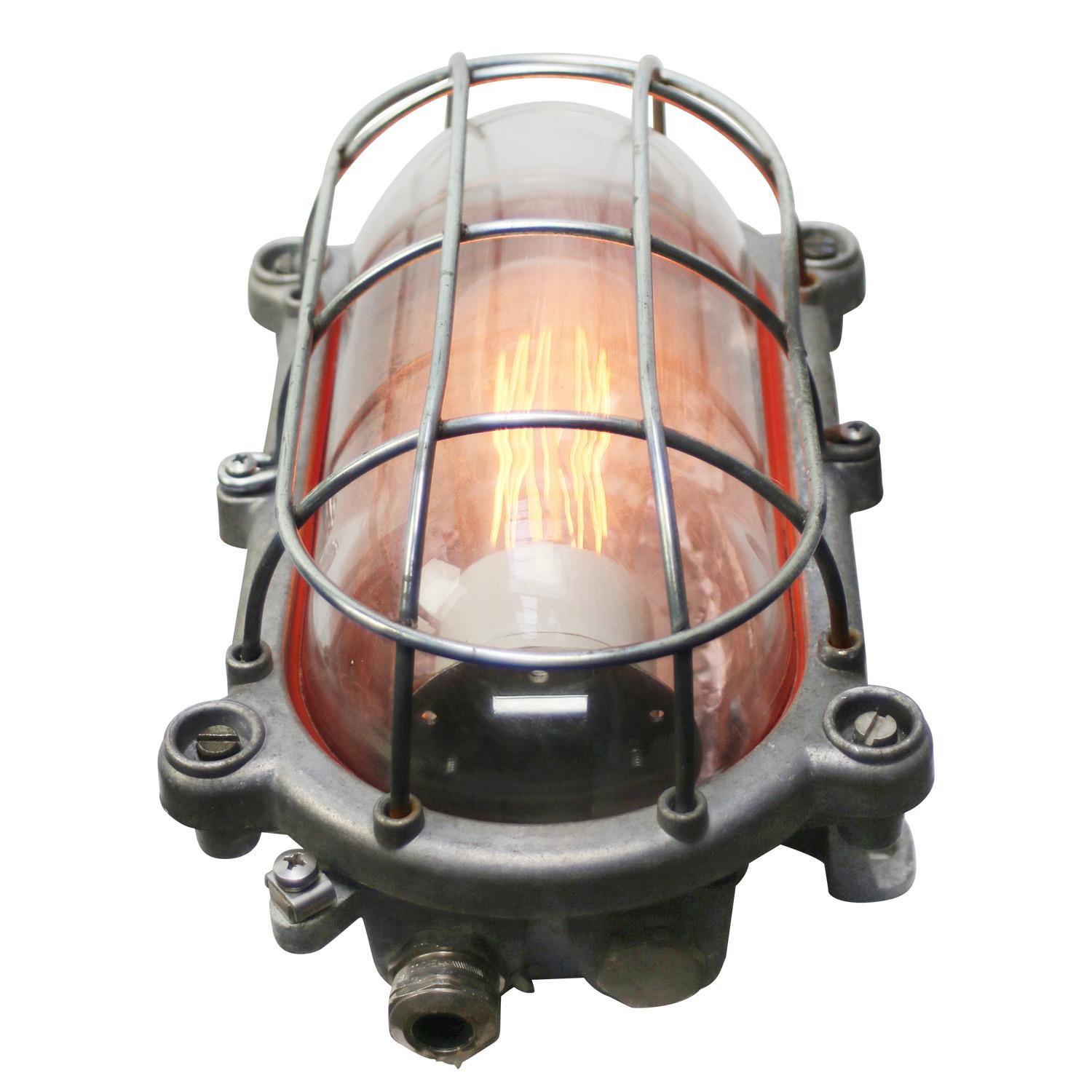 German industrial wall or ceiling lamp made by ‘Schuch’
cast aluminium, clear glass

Weight: 1.90 kg / 4.2 lb

Priced per individual item. All lamps have been made suitable by international standards for incandescent light bulbs, energy-efficient