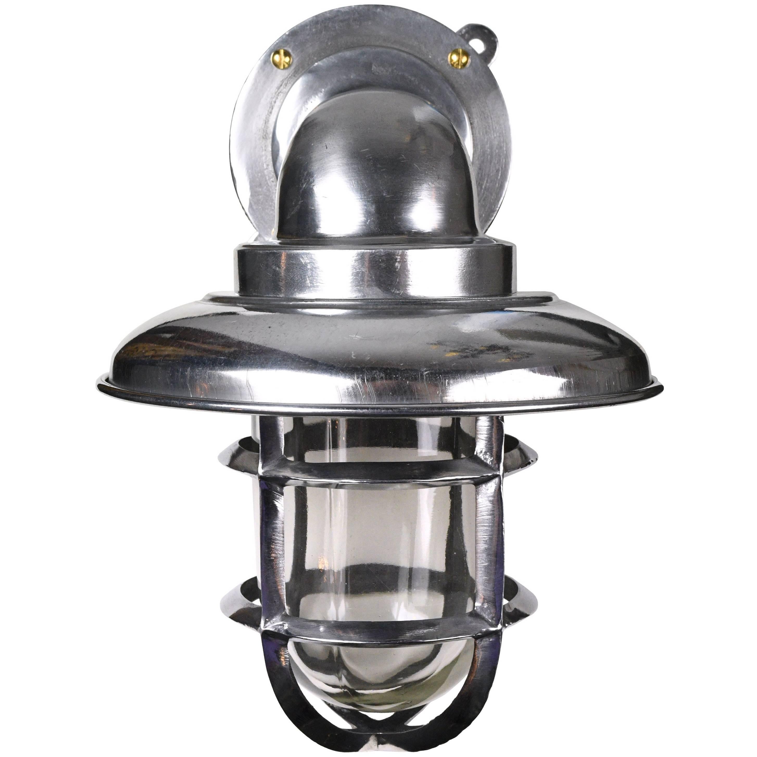 Cast Aluminium Nautical Sconce For Sale