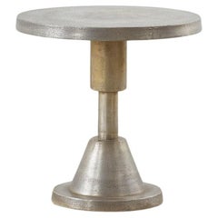 Cast aluminium side table, Late 20th Century