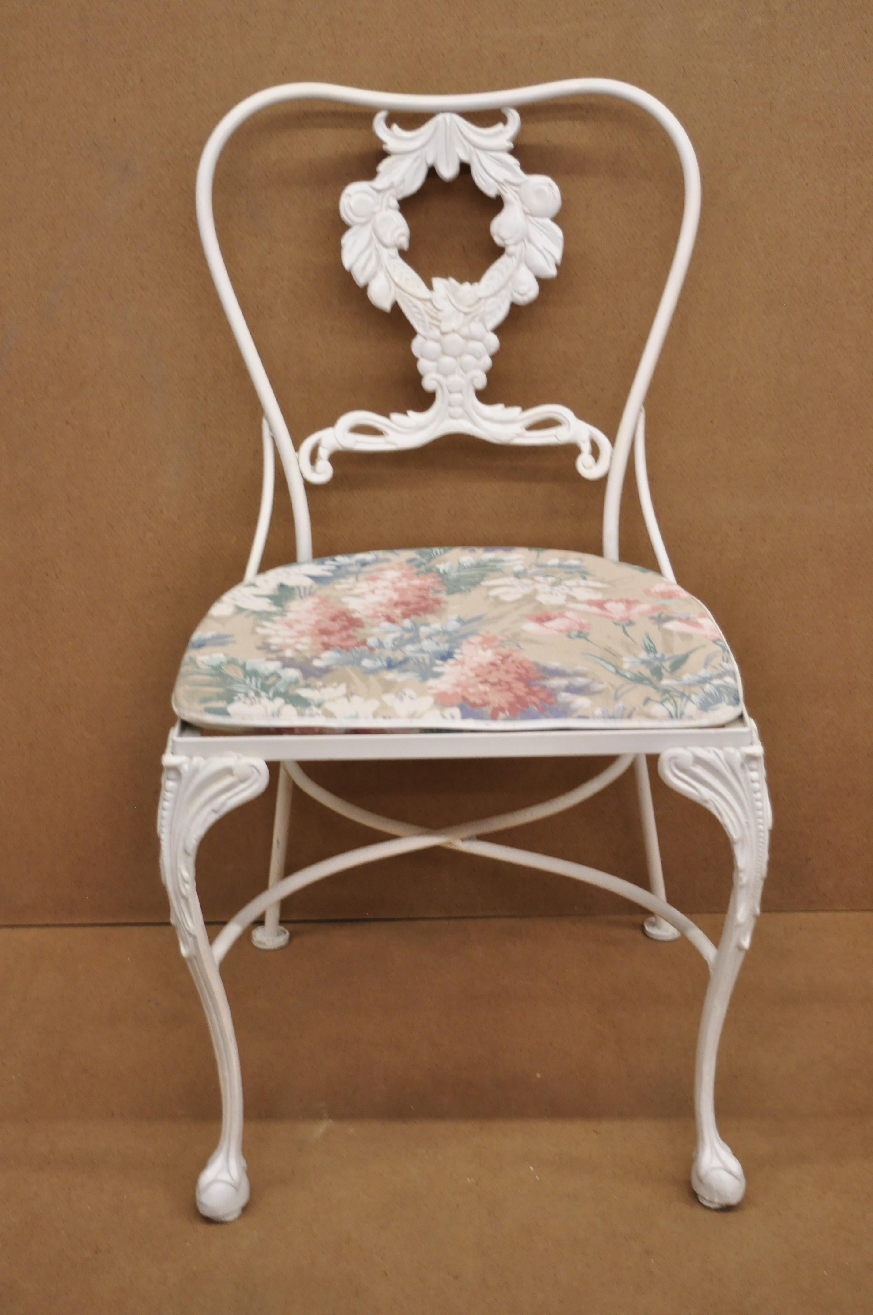 American Cast Aluminum 7-Piece Victorian Style Patio Dining Set Table 6 Chairs