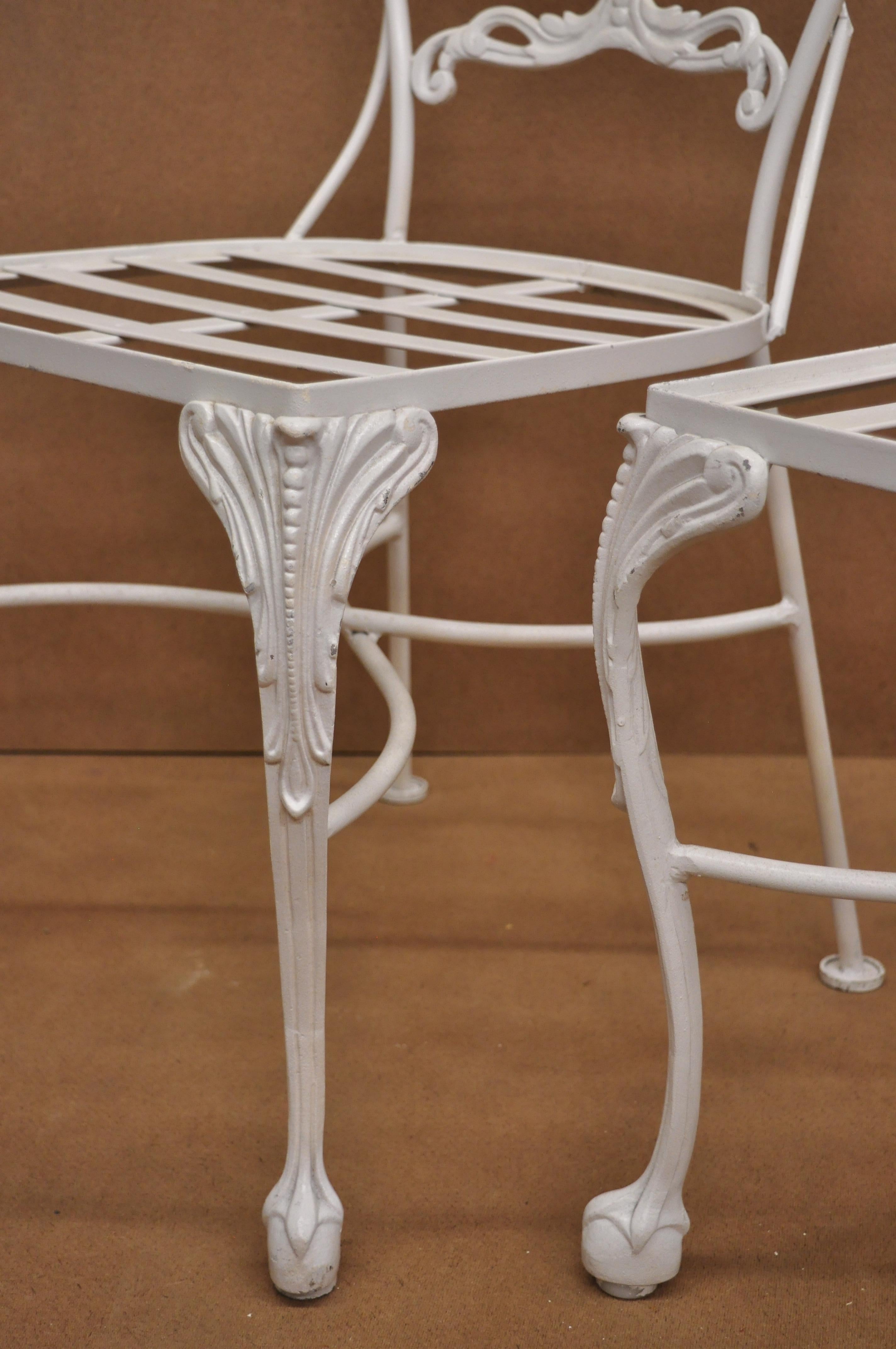 Cast Aluminum 7-Piece Victorian Style Patio Dining Set Table 6 Chairs 2