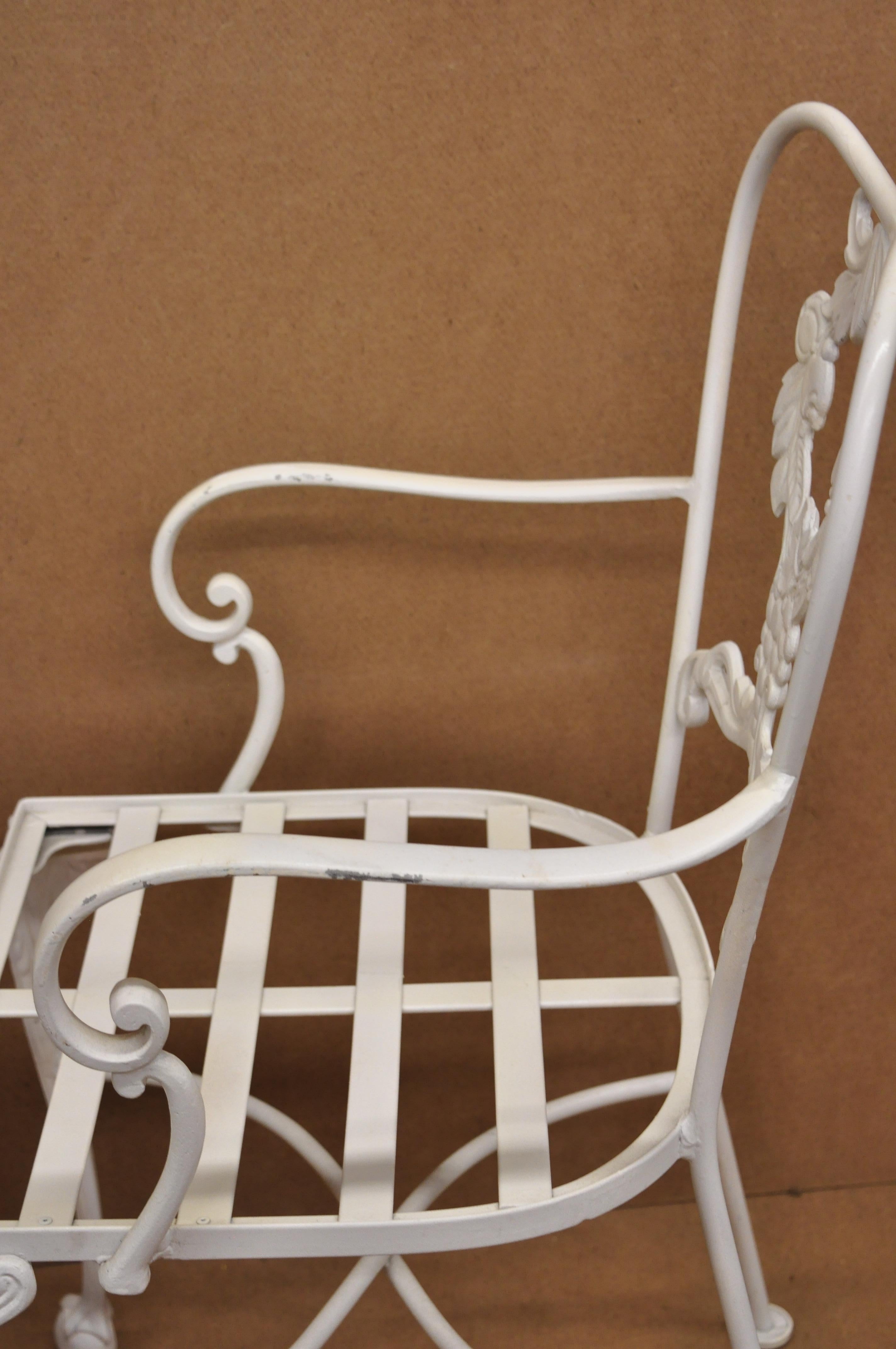 Cast Aluminum 7-Piece Victorian Style Patio Dining Set Table 6 Chairs 4