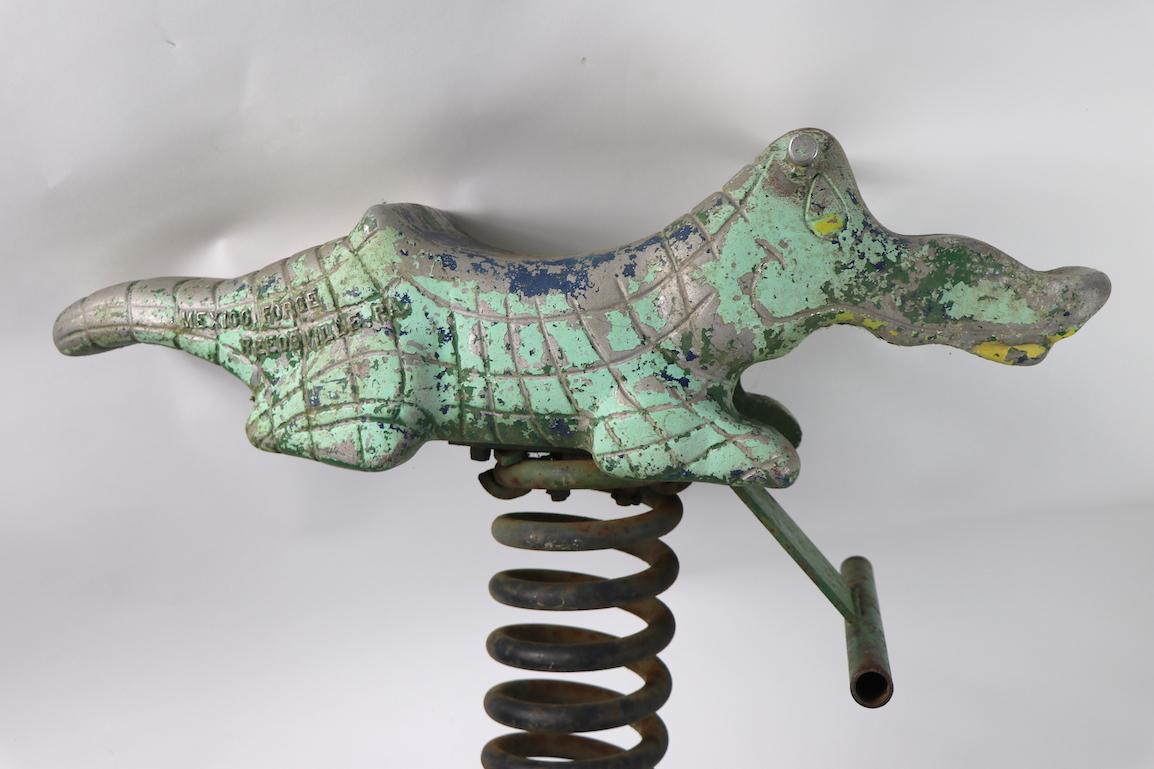 Cast Aluminum Alligator Playground Toy by Mexico Foundries Reedsville, PA 2