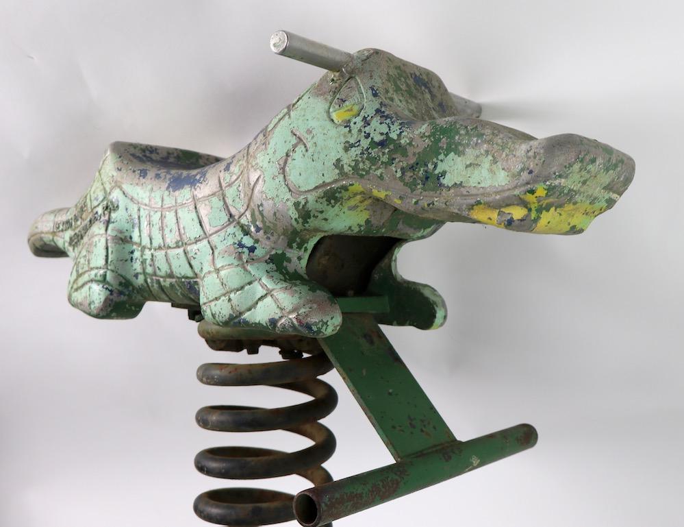 Cast Aluminum Alligator Playground Toy by Mexico Foundries Reedsville, PA 4
