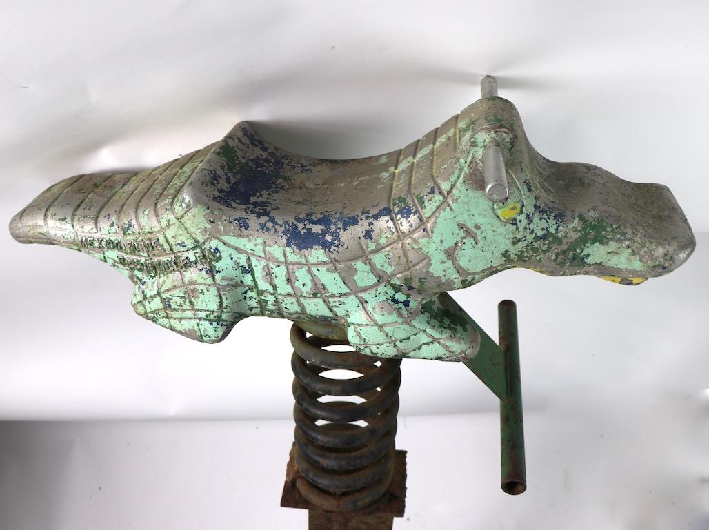 Cast Aluminum Alligator Playground Toy by Mexico Foundries Reedsville, PA 7