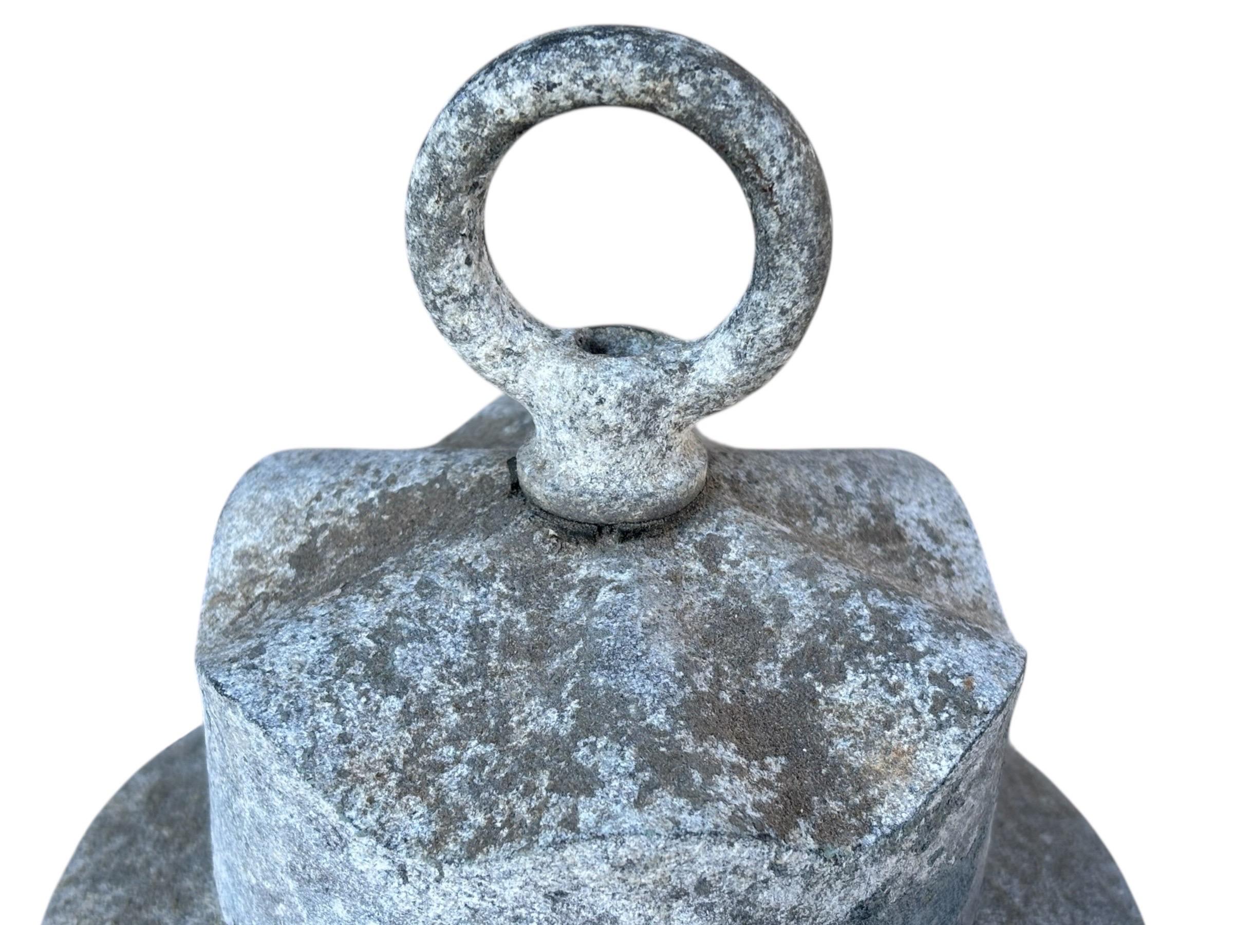 Cast Aluminum and Glass Anchor Lantern Wall Sconces, a Pair For Sale 1