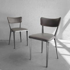 Stühle „BA3“ aus Aluminiumguss und Vinyl von Ernest Race für Race Furniture