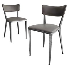 Stühle „BA3“ aus Aluminiumguss und Vinyl von Ernest Race für Race Furniture