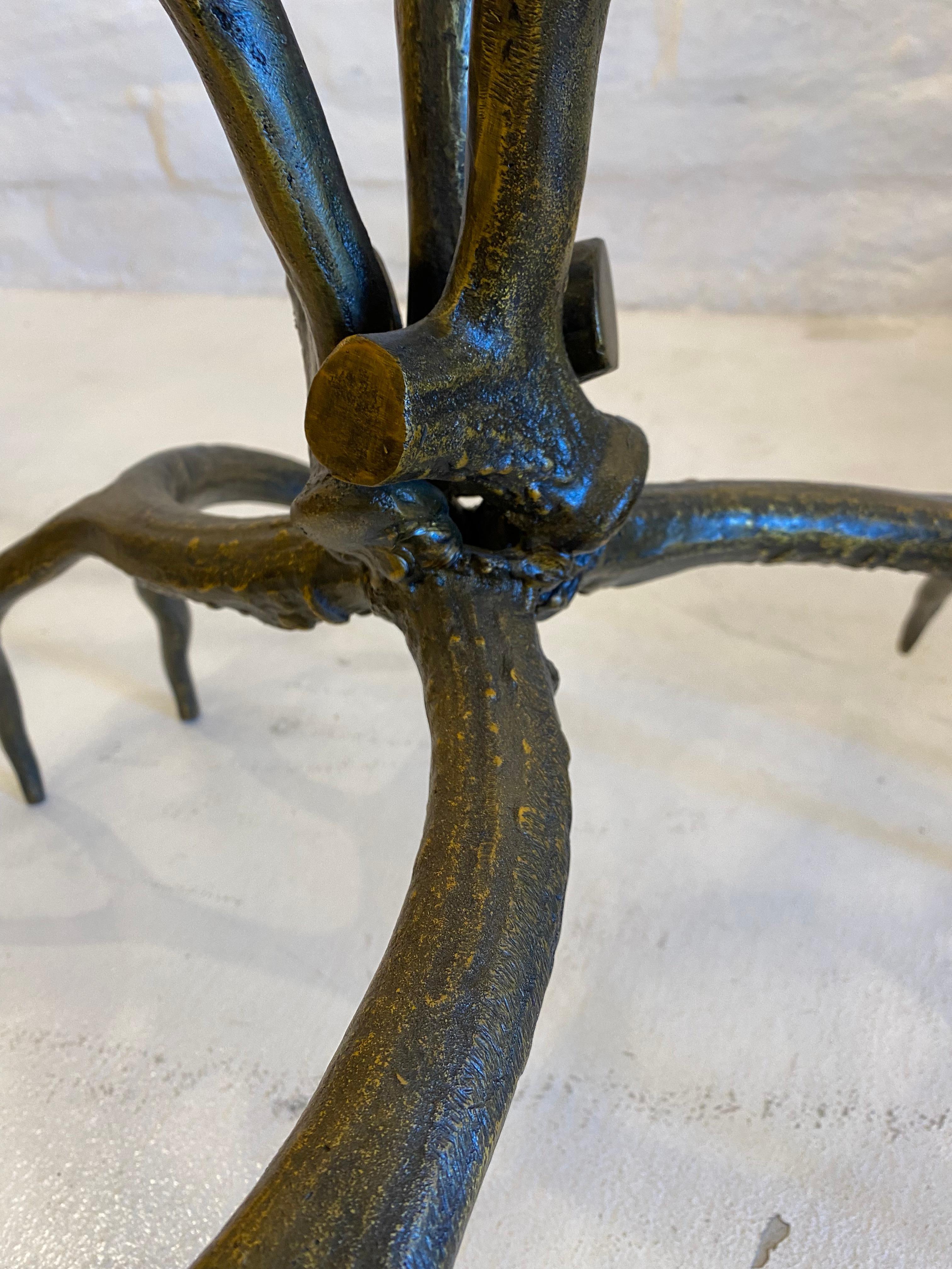 Tischsockel „Antler“ aus Aluminiumguss, Arthur Court  im Zustand „Gut“ im Angebot in Palm Desert, CA