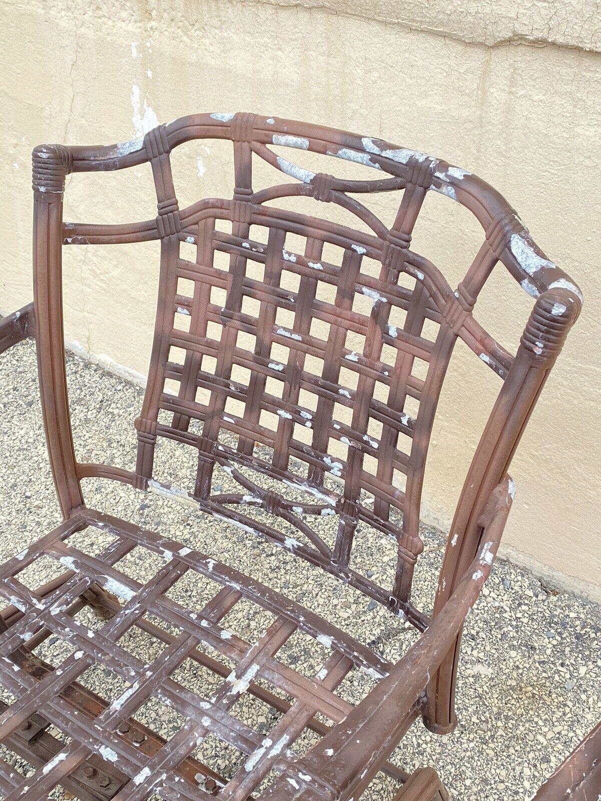 cast aluminum rocking chair