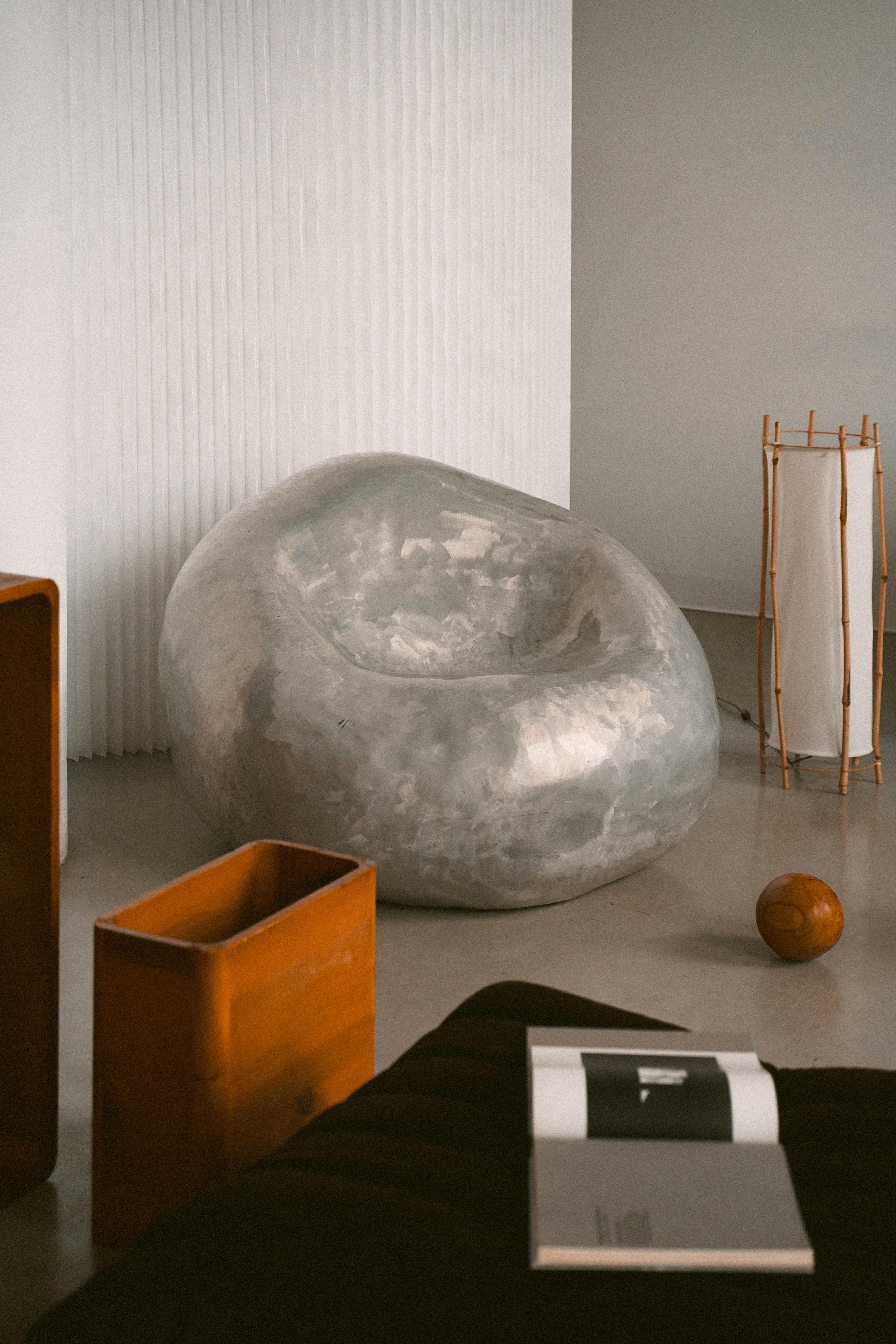 Stuhl „Blob“ aus Aluminiumguss  im Angebot 3