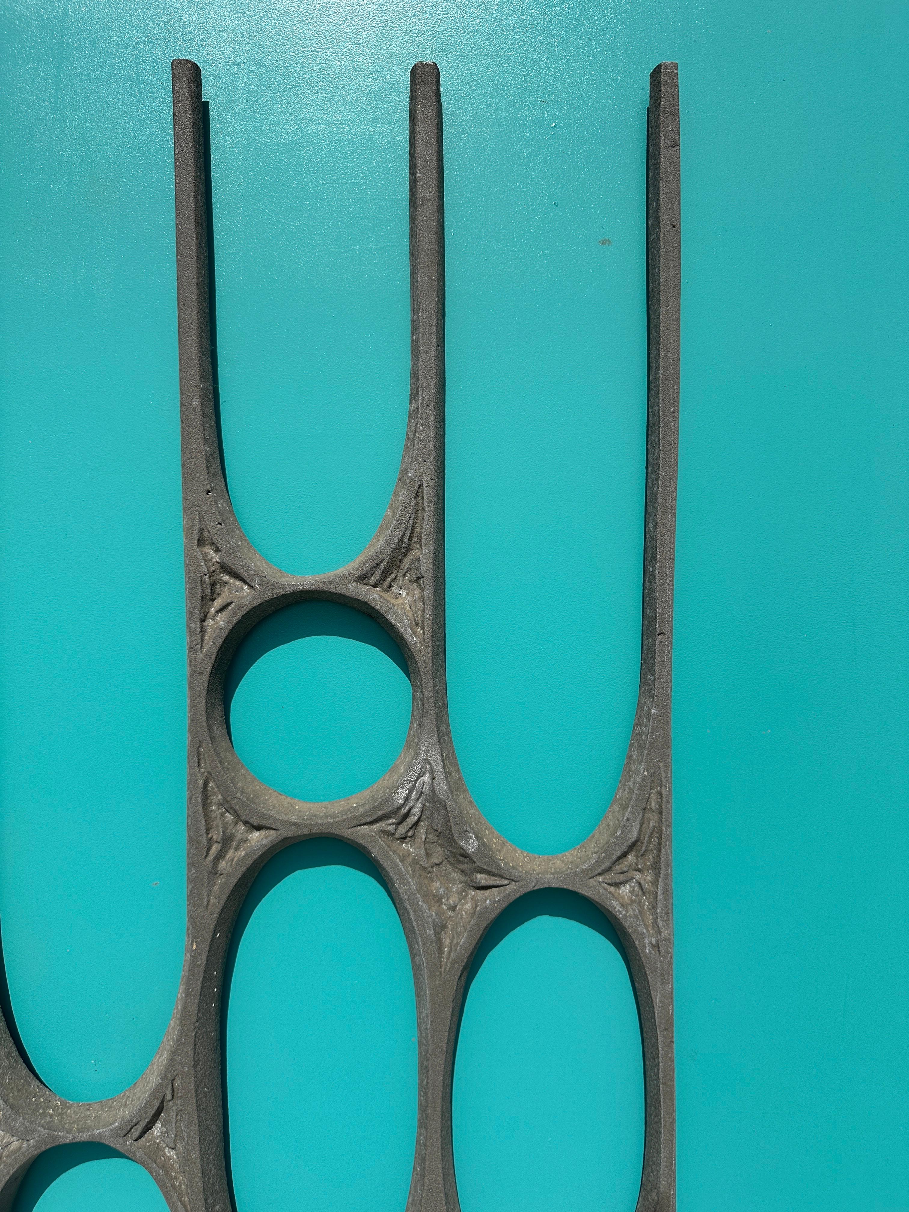 Panel de Puerta Brutalista de Aluminio Fundido en venta 6