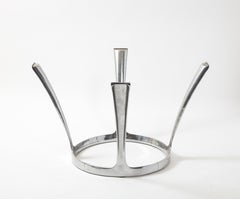 Tavolo da pranzo in alluminio fuso di Charron, Francia, anni '70