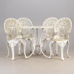 Juego de jardín de aluminio fundido Sillas con mesa