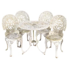 Cast Aluminum Garden Set Chairs With Table 