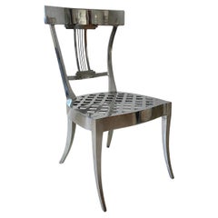 Cast Aluminum Klismos Chair