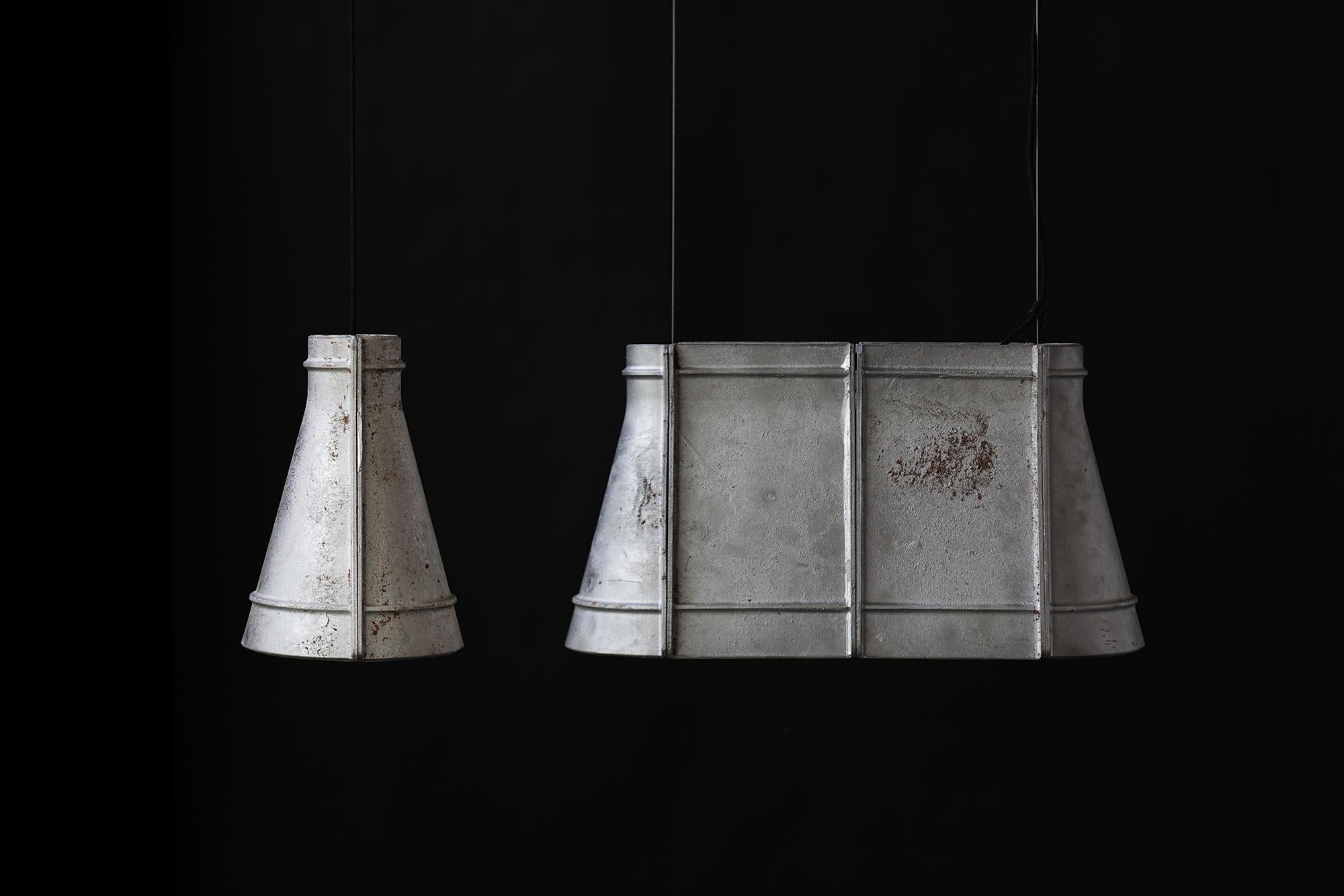 Chinese Cast-aluminum Pendant Light, “O zero, ” L by Buzao