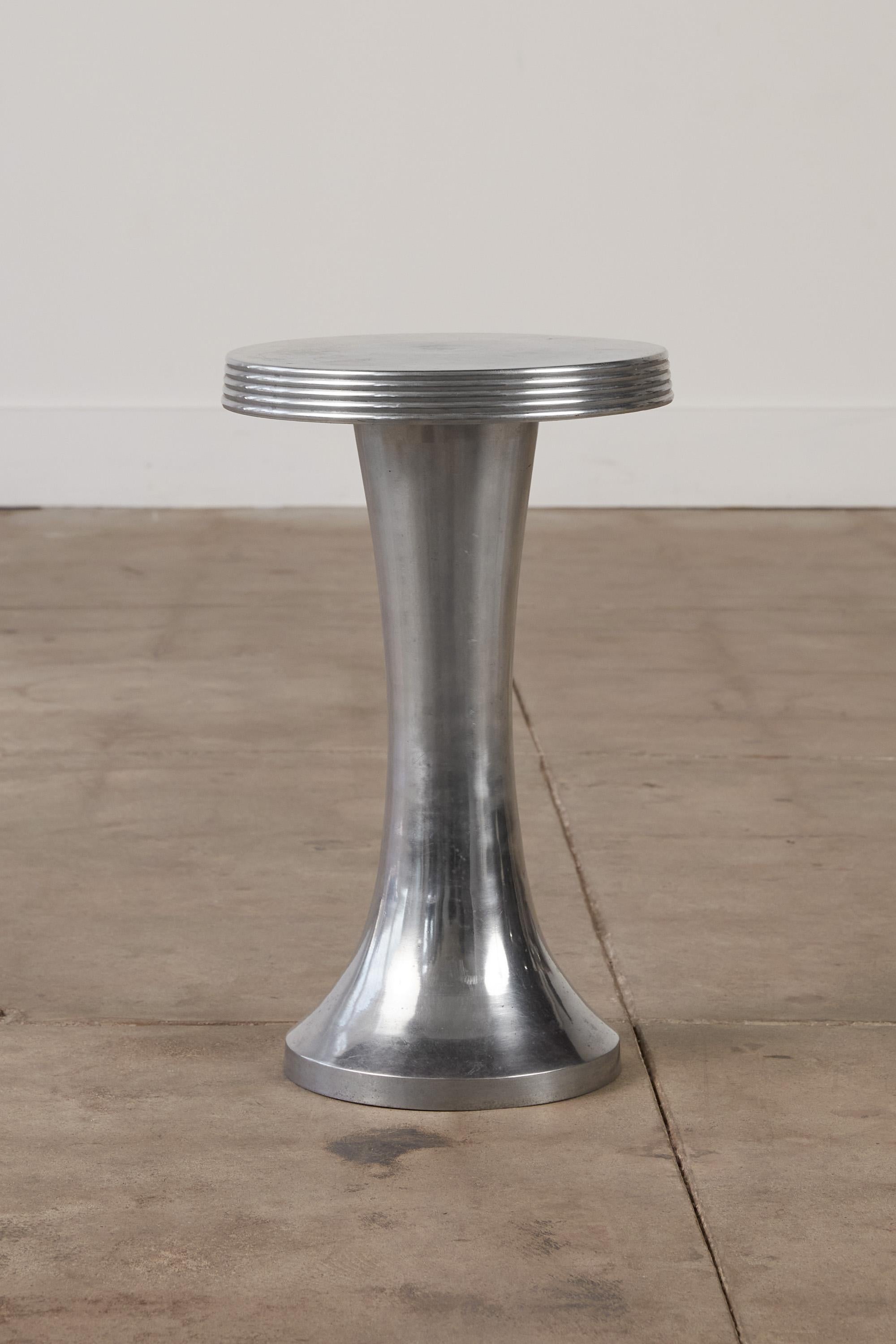 Modern Cast Aluminum Side Table