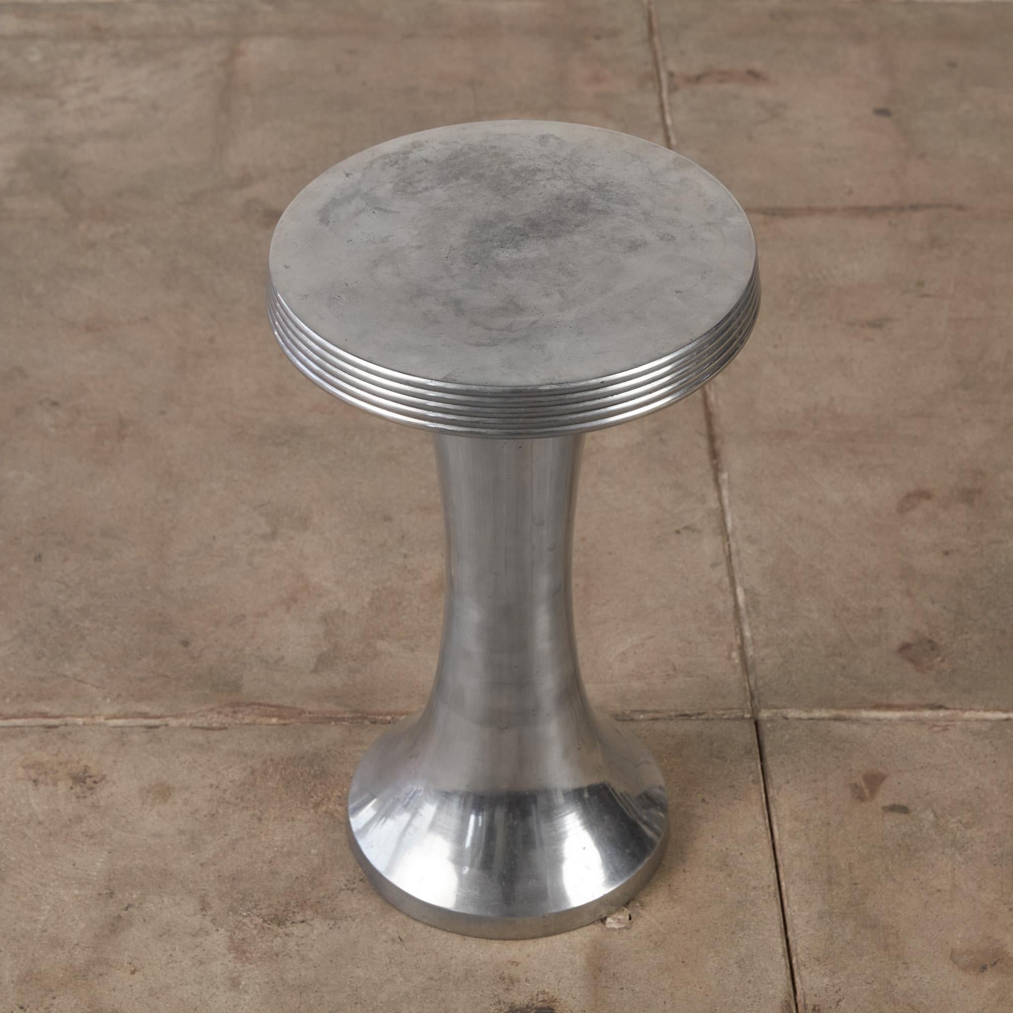 20th Century Cast Aluminum Side Table