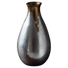 Vaso in alluminio fuso, Philippe Jean, anni '70