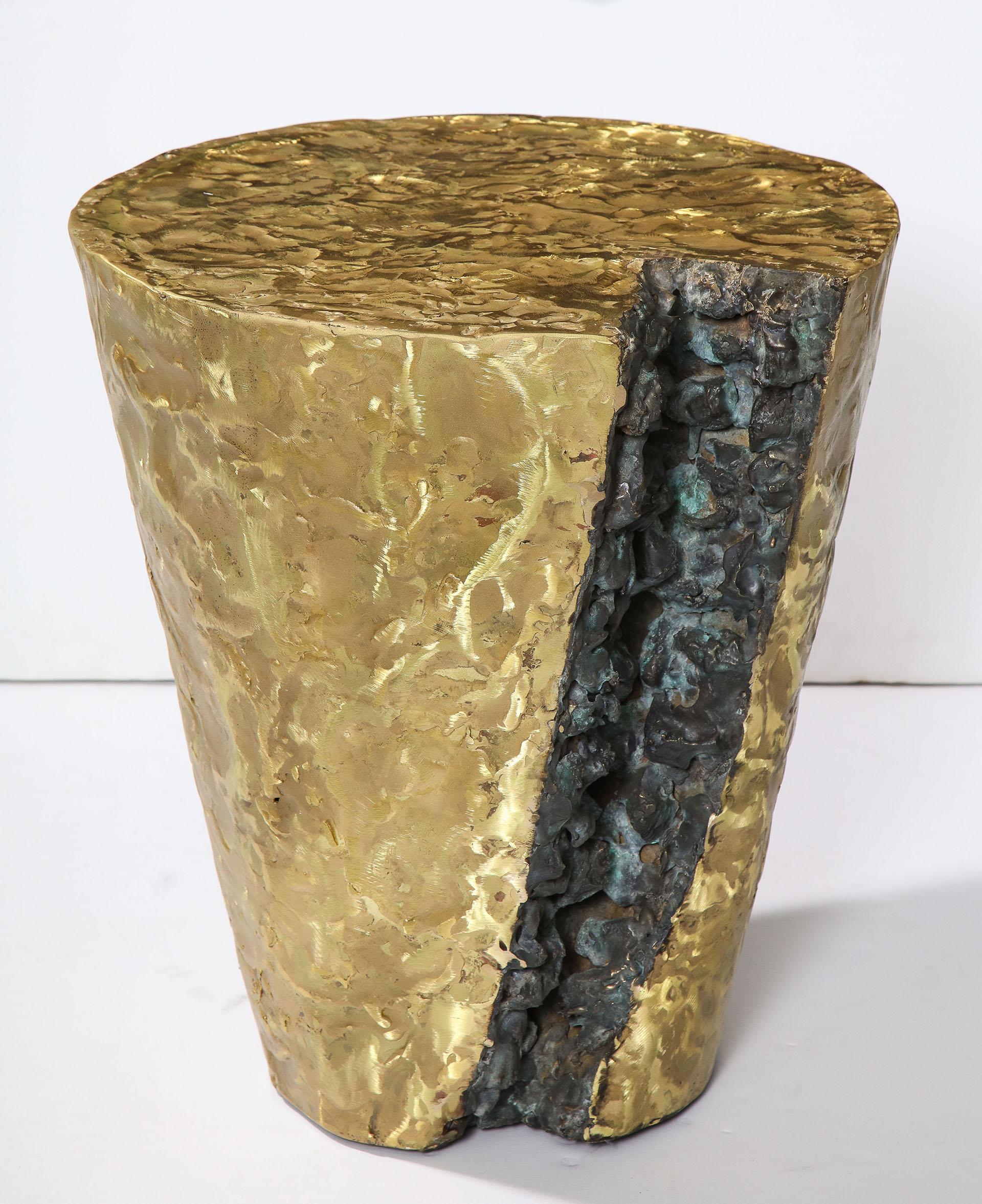 Cast and Fabricated Bronze End Table, by Silas Seandel 6