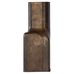 Cast and Patinated Bronze Flos Vase by Eichkorn