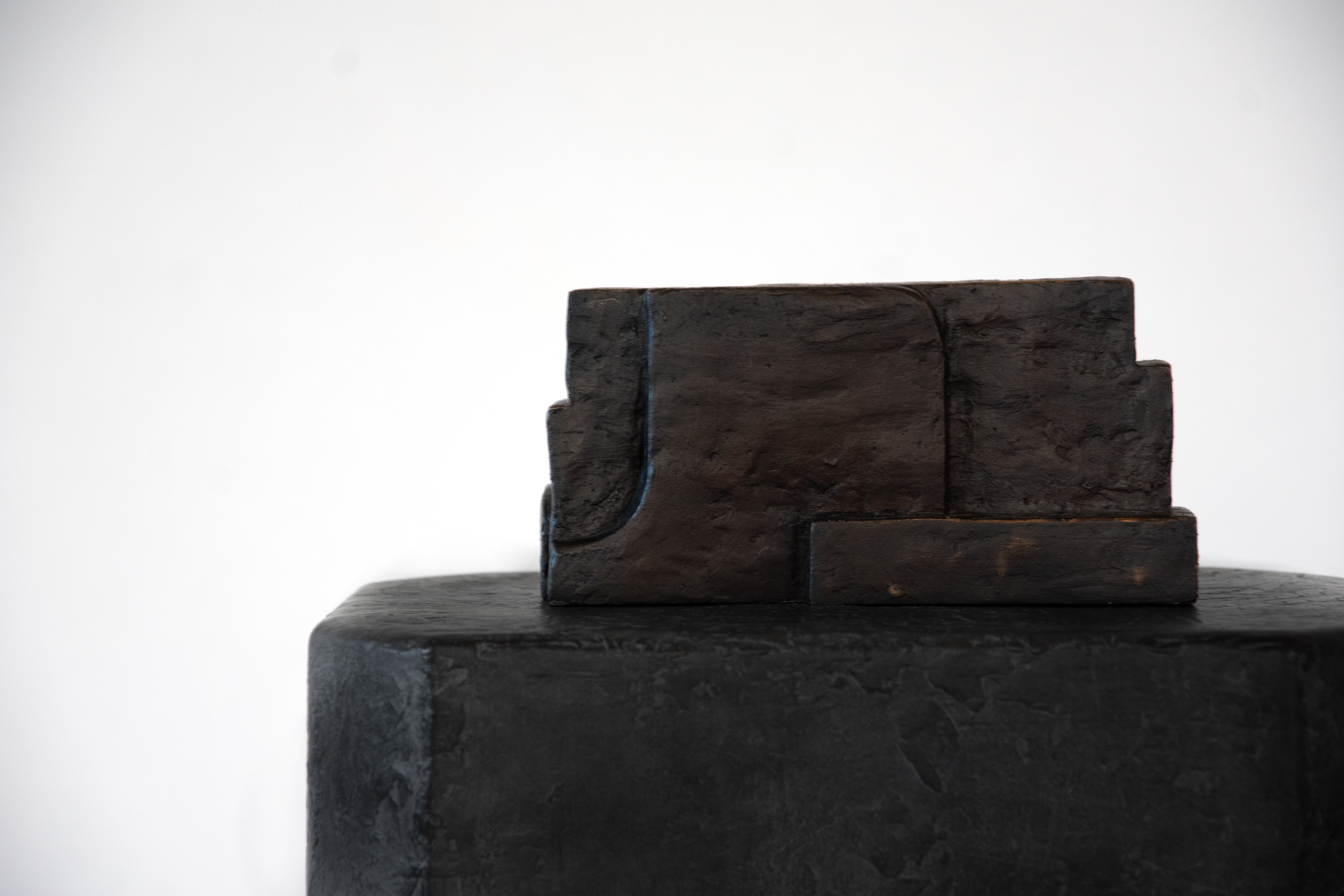 Cast and Patinated Bronze Mono Sculpture by Eichkorn