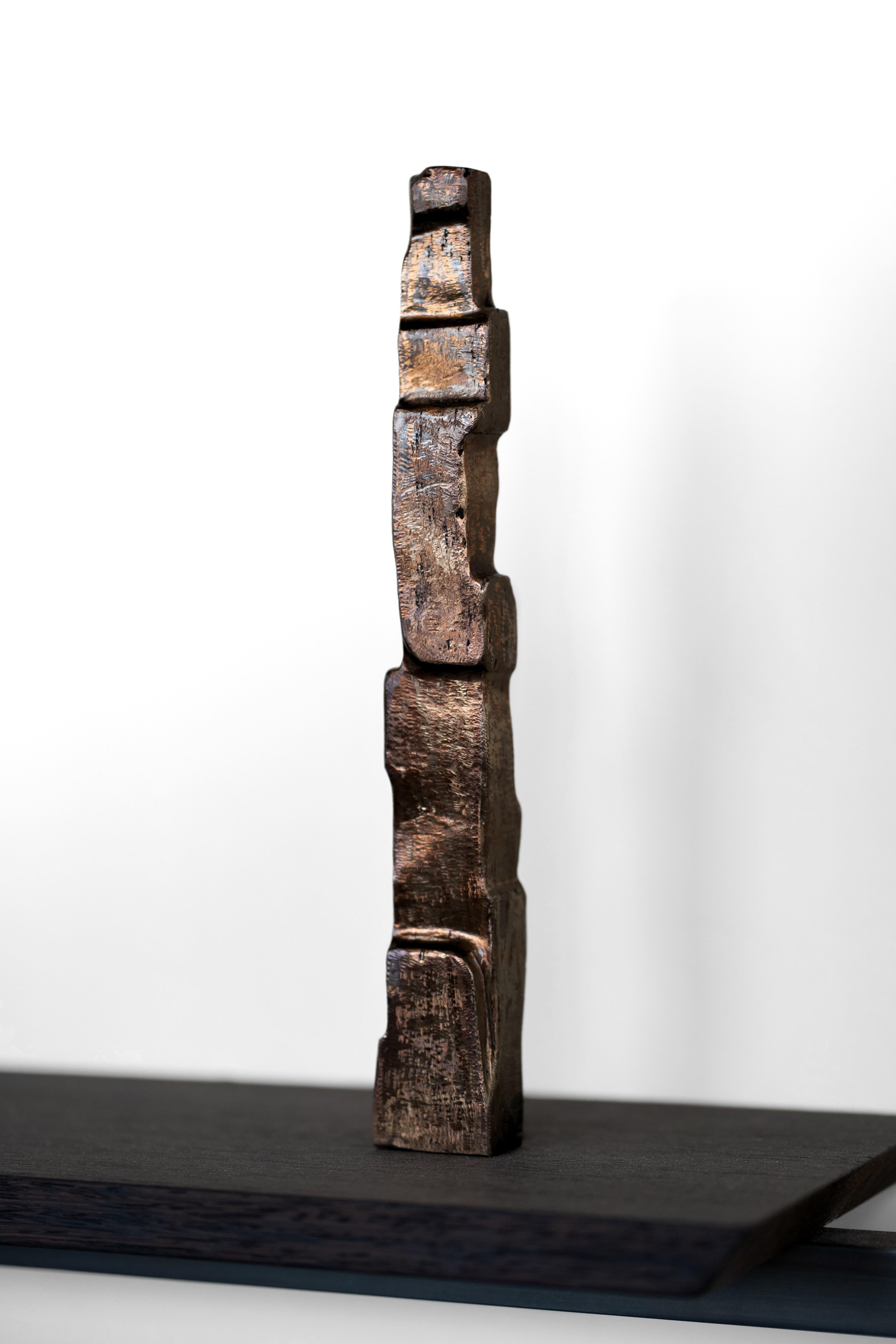 Postmoderno Cast and Patinated Bronze Pygos Sculpture by Eichkorn in vendita
