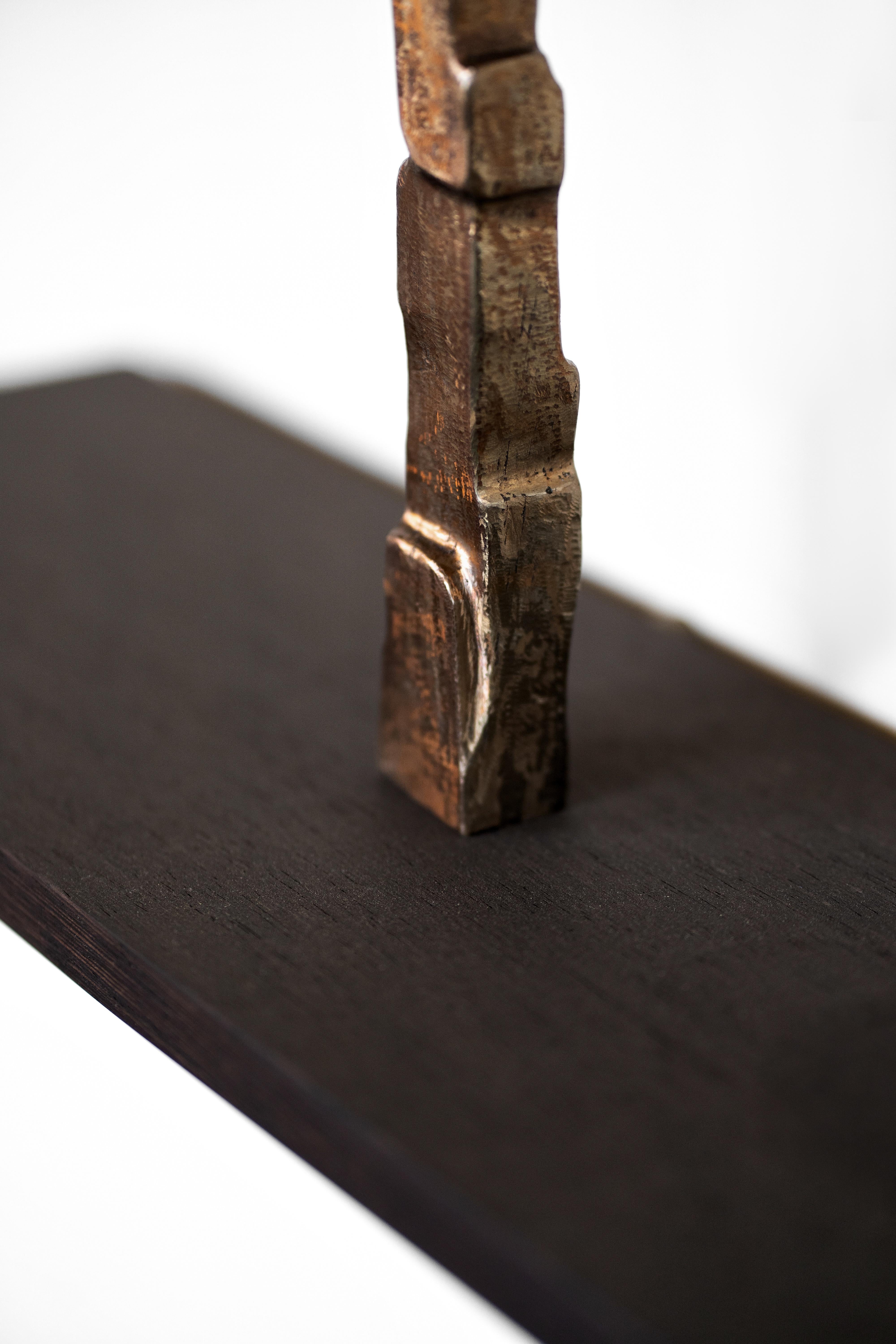 Tedesco Cast and Patinated Bronze Pygos Sculpture by Eichkorn in vendita