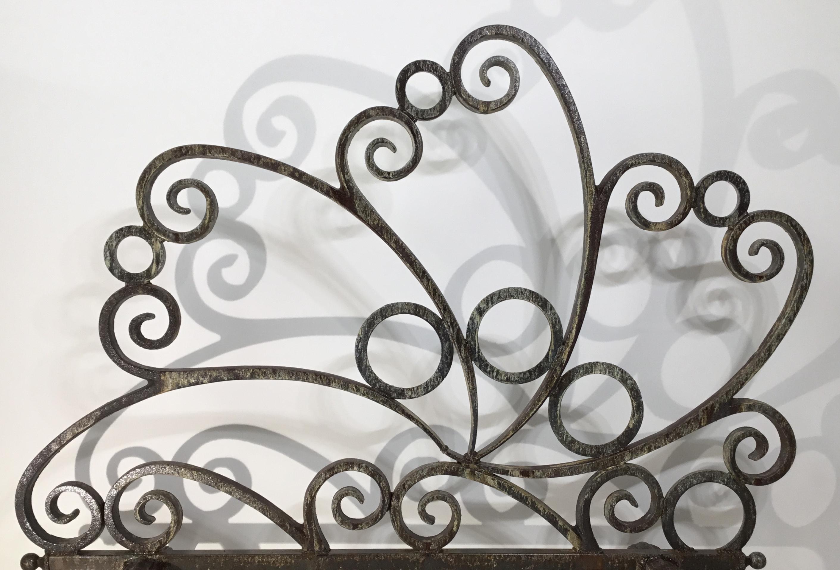 Cast and Wrought Iron Fireplace Screen 2