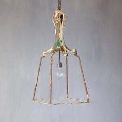 Cast and Wrought Iron Lantern, 19th Century