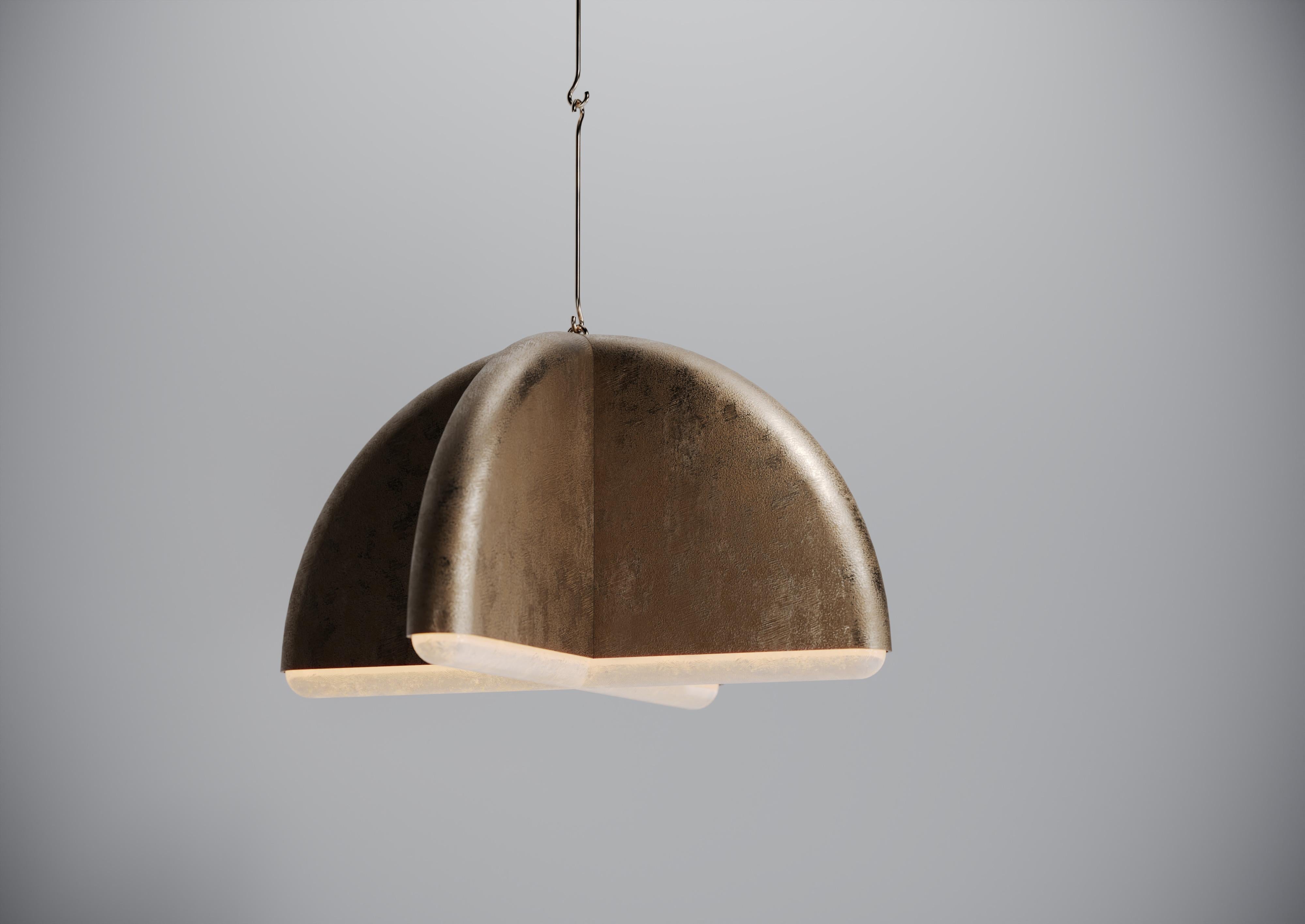 Francese lampadario architettonico BB in fusione in vendita