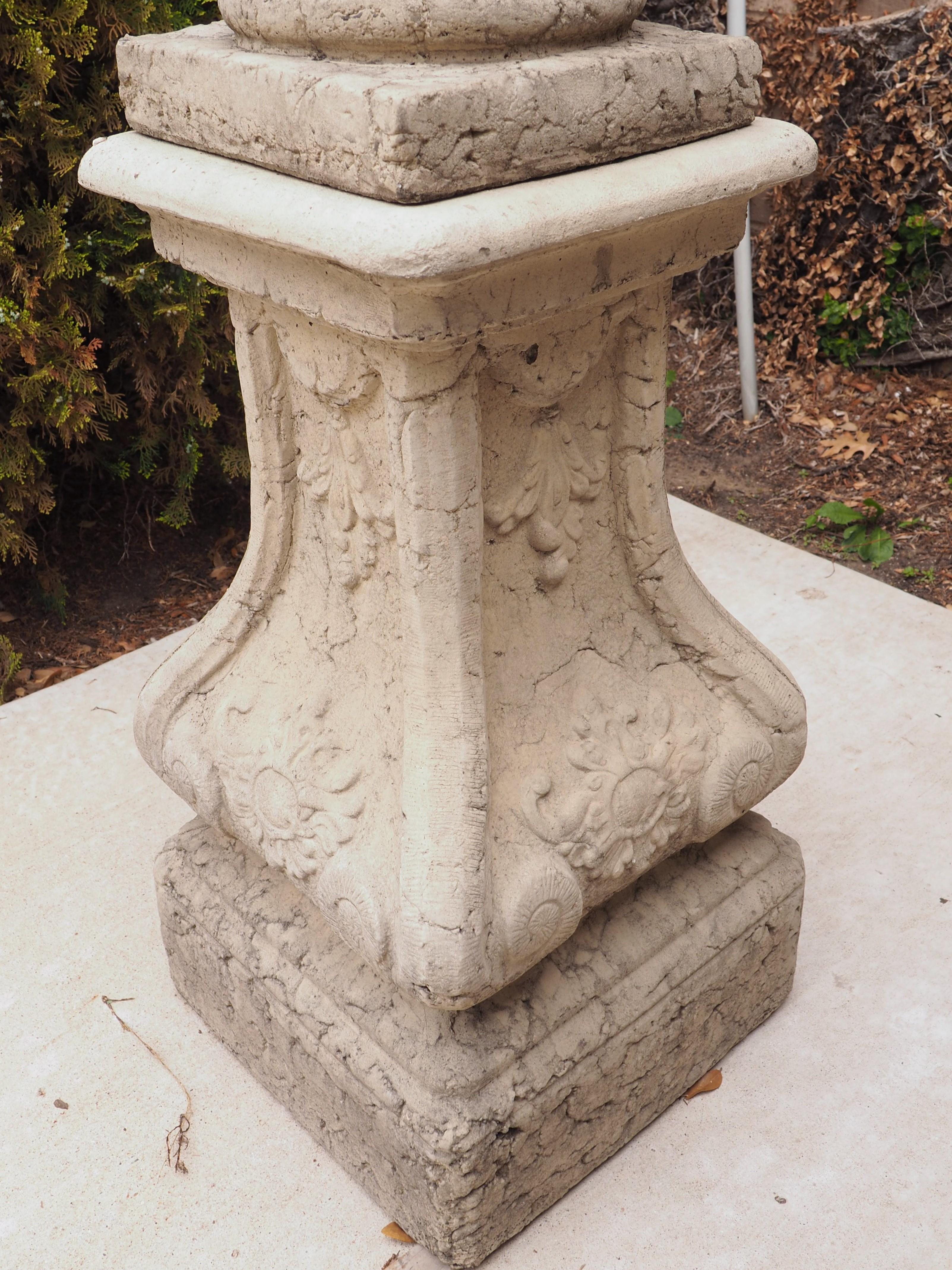 Cast Armillary Pedestal Sundial from France 4