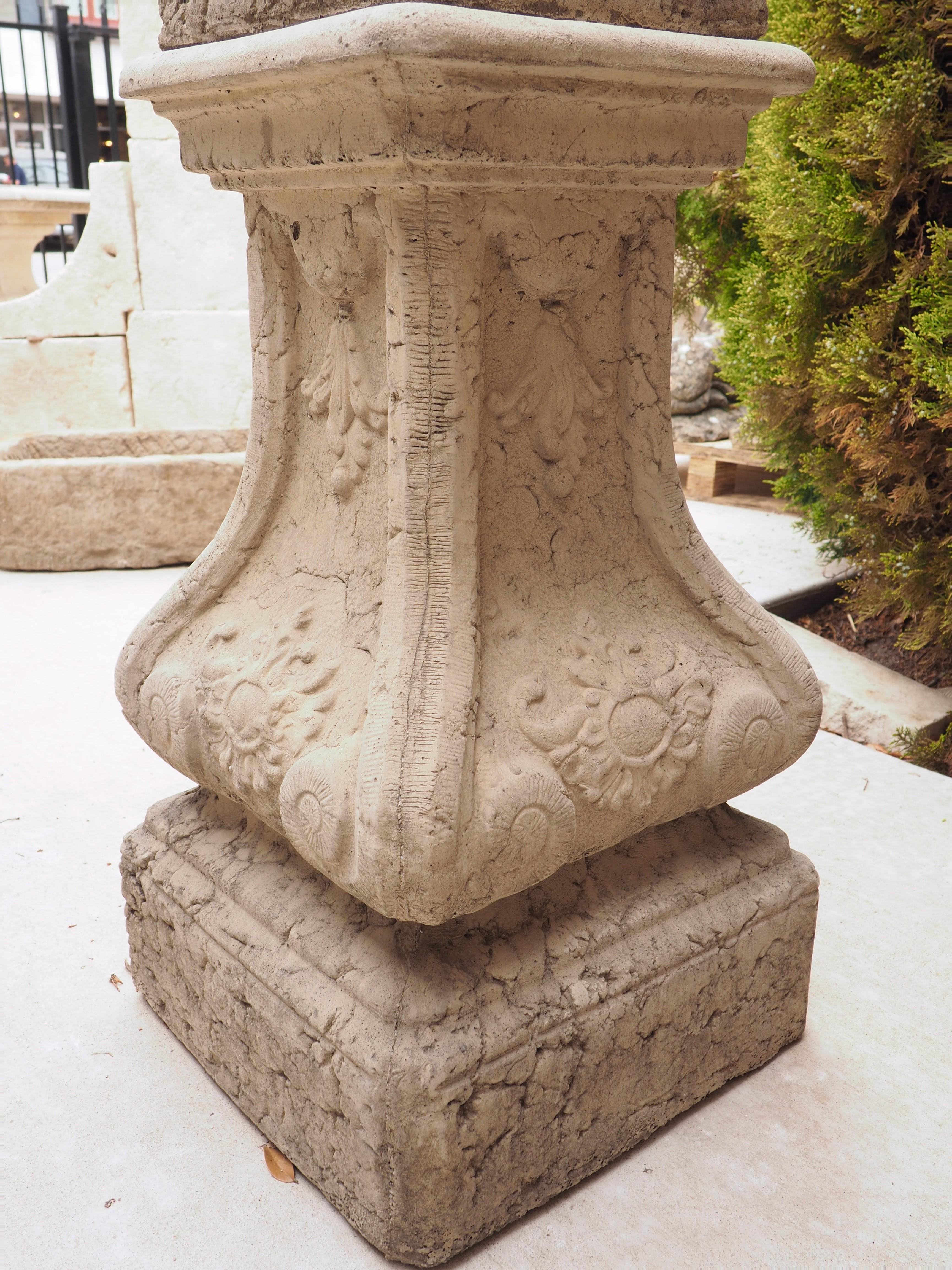 Cast Armillary Pedestal Sundial from France 5